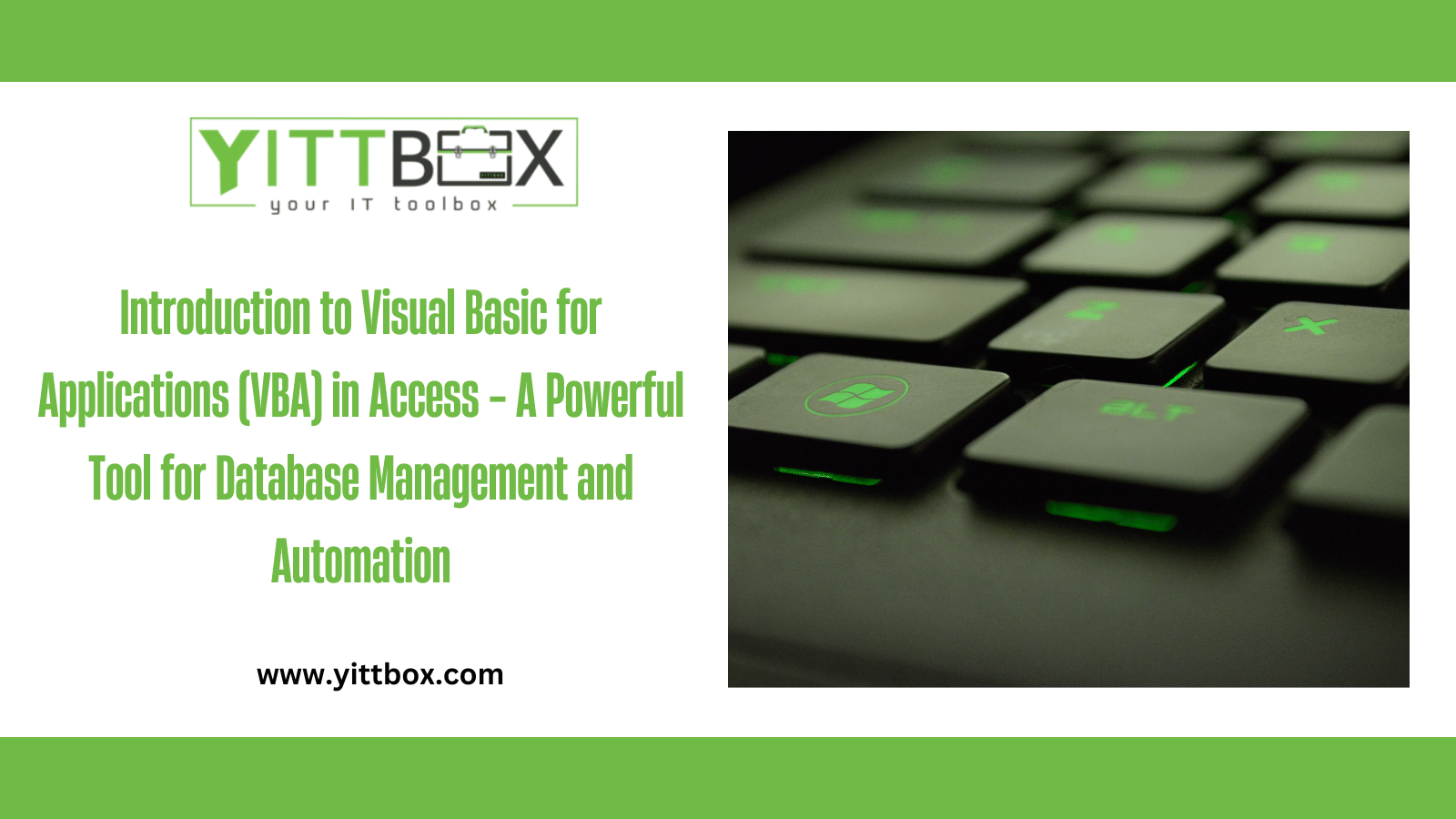 Introduction to Visual Basic for Applications (VBA) in Access - A Powerful Tool for Database Management and Automation